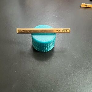 Antique tie bar or brooch /gold-filled etched pattern made by Foster & Bailey